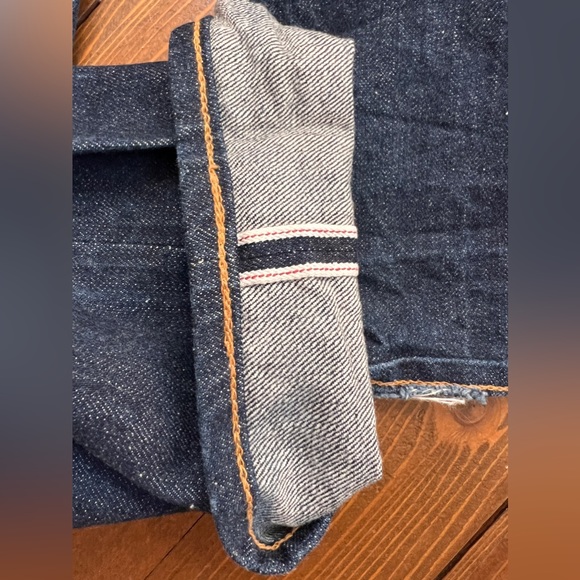 LEVIS VINTAGE CLOTHING- 505-0217 *31x 34- pls read below- rare RED LINE BIG E. - Picture 10 of 16